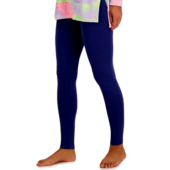 (NWT) Jenni Intimates Comfy Cotton Blend Wide Waist Leggings, Sailors Blue S - Picture 3 of 4